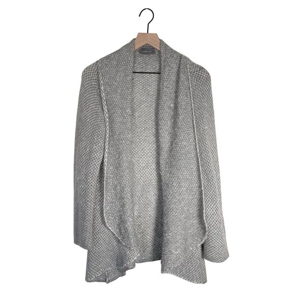 Wooden Ships Sweaters - WOODEN SHIPS mohair wool blend open front long line cozy cardigan L